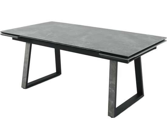 Стол «Monaco» Quadro, Bayona Grey natural, каркас черный, изображение 2 | Интернет магазин мебели и декора LifeDekor