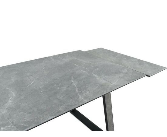 Стол «Monaco» Quadro, Bayona Grey natural, каркас черный, изображение 9 | Интернет магазин мебели и декора LifeDekor