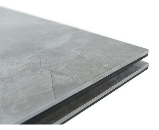 Стол «Monaco» Quadro, Bayona Grey natural, каркас черный, изображение 10 | Интернет магазин мебели и декора LifeDekor