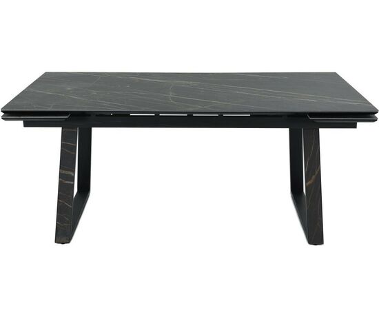 Стол «Monaco» Quadro, Noir desir Bocciardato, каркас черный, изображение 2 | Интернет магазин мебели и декора LifeDekor