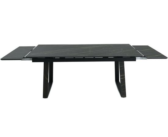 Стол «Monaco» Quadro, Noir desir Bocciardato, каркас черный, изображение 5 | Интернет магазин мебели и декора LifeDekor