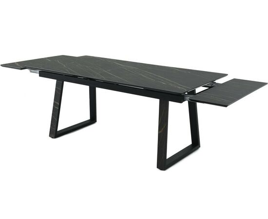 Стол «Monaco» Quadro, Noir desir Bocciardato, каркас черный, изображение 4 | Интернет магазин мебели и декора LifeDekor