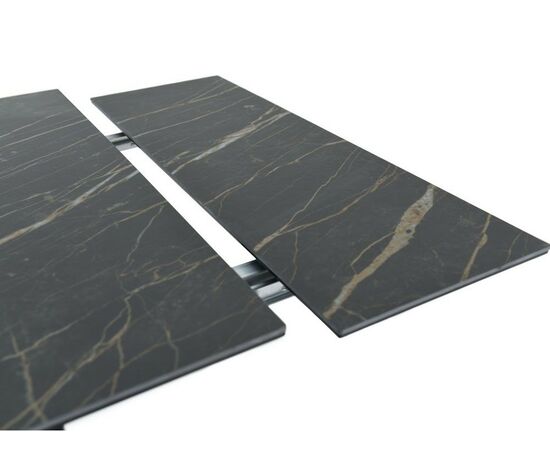 Стол «Monaco» Quadro, Noir desir Bocciardato, каркас черный, изображение 6 | Интернет магазин мебели и декора LifeDekor