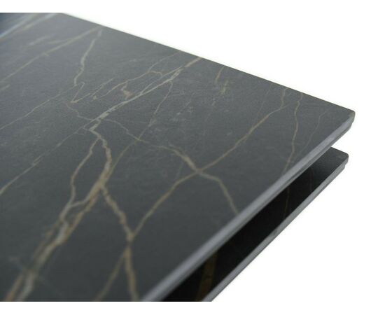 Стол «Monaco» Quadro, Noir desir Bocciardato, каркас черный, изображение 9 | Интернет магазин мебели и декора LifeDekor