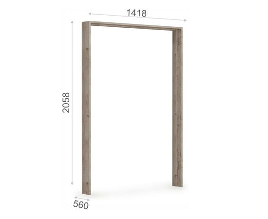 Шкаф Джулия 3дв ДЗД, Крафт серый/Белый глянец, изображение 8 | Интернет магазин мебели и декора LifeDekor