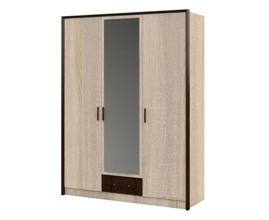 Шкаф «Эшли» 3дв, Венге/сонома, изображение 2 | Интернет магазин мебели и декора LifeDekor