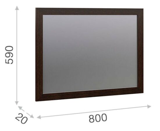 Зеркало «Эшли» 80, Венге, изображение 3 | Интернет магазин мебели и декора LifeDekor