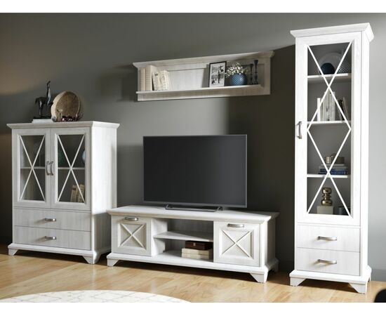 Полка «Лорена», Бетон Паин белый, изображение 4 | Интернет магазин мебели и декора LifeDekor