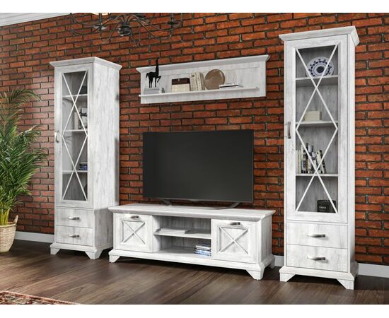 Полка «Лорена», Бетон Паин белый, изображение 7 | Интернет магазин мебели и декора LifeDekor