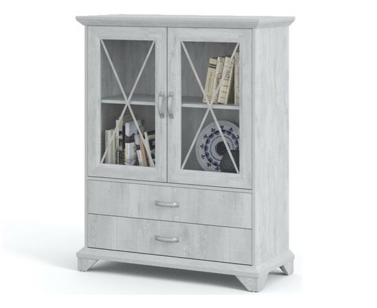 Комод «Лорена» 2в2ящ, Бетон Паин белый, изображение 2 | Интернет магазин мебели и декора LifeDekor