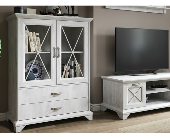 Гостиная «Лорена», Бетон Паин белый, изображение 5 | Интернет магазин мебели и декора LifeDekor