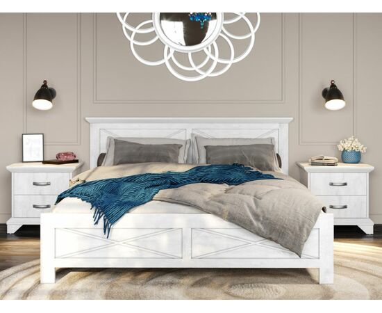 Спальня «Лорена» 4дв шк, Бетон Паин белый, изображение 5 | Интернет магазин мебели и декора LifeDekor