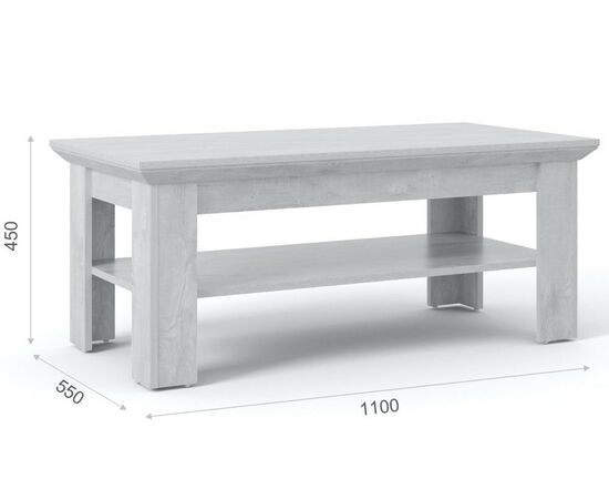 Стол «Лорена», Бетон Паин белый, изображение 3 | Интернет магазин мебели и декора LifeDekor