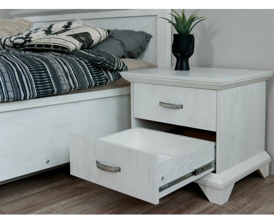 Спальня «Лорена» 4дв шк, Бетон Паин белый, изображение 9 | Интернет магазин мебели и декора LifeDekor