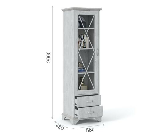 Гостиная «Лорена», Бетон Паин белый, изображение 3 | Интернет магазин мебели и декора LifeDekor