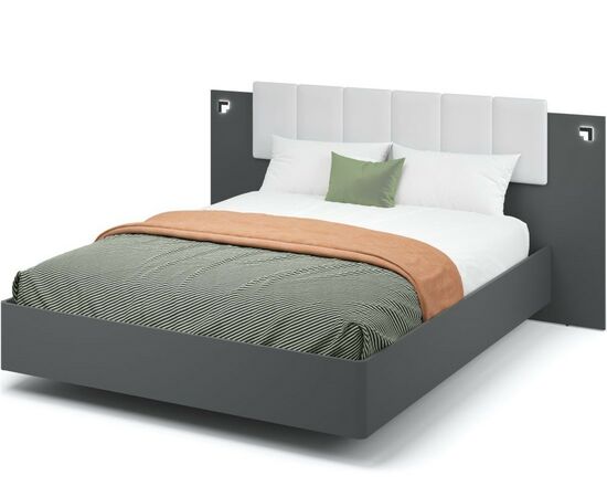 Кровать «Мишель» 160x200, Антрацит, изображение 2 | Интернет магазин мебели и декора LifeDekor