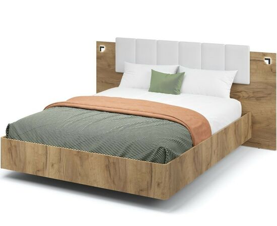 Кровать «Мишель» 160x200, Дуб крафт золотой, изображение 2 | Интернет магазин мебели и декора LifeDekor