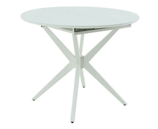 Стол «Оскар» D950 GLASS, стекло белое, изображение 2 | Интернет магазин мебели и декора LifeDekor