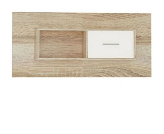 Полка «Стелс» 1д, Дуб сонома/белый, изображение 2 | Интернет магазин мебели и декора LifeDekor