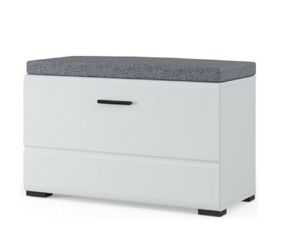 Тумба «Йорк» 1д, Белый/белый глянец, изображение 2 | Интернет магазин мебели и декора LifeDekor