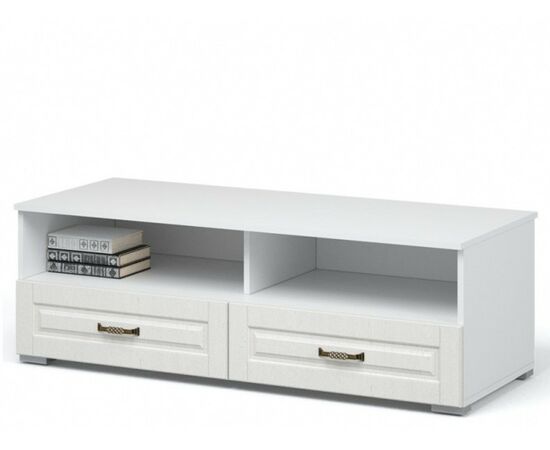 Тумба ТВ «Лацио», Белый/Белое дерево | Интернет магазин мебели и декора LifeDekor