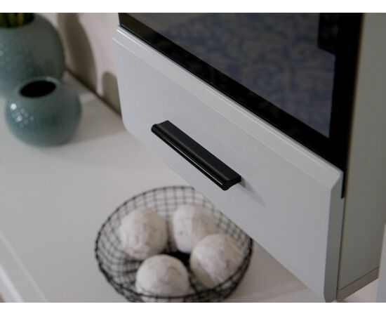 Пенал-витрина «Йорк» навесная (01) ПР, Белый/белый глянец, изображение 7 | Интернет магазин мебели и декора LifeDekor