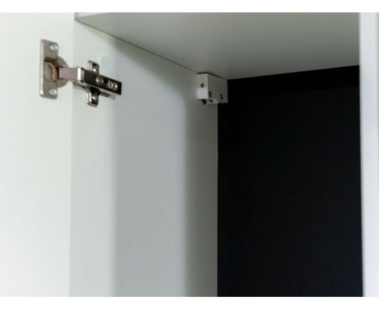 Пенал-витрина «Йорк» навесная (01), ЛВ Белый/белый глянец, изображение 8 | Интернет магазин мебели и декора LifeDekor