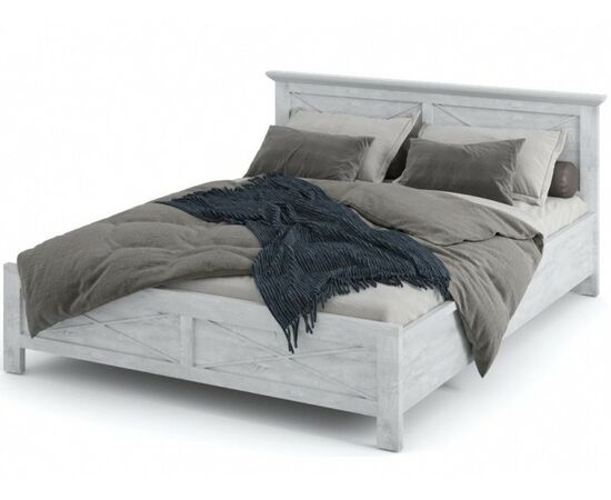 Кровать «Лорена» 160, Бетон Паин белый | Интернет магазин мебели и декора LifeDekor