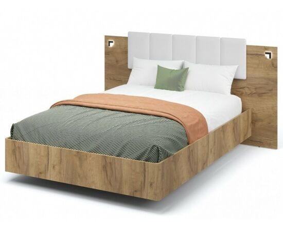 Кровать «Мишель» 140x200, Дуб крафт золотой | Интернет магазин мебели и декора LifeDekor