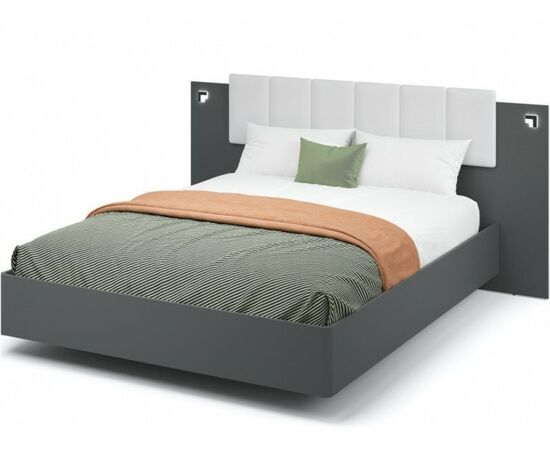 Кровать «Мишель» 160x200 п/м, Антрацит | Интернет магазин мебели и декора LifeDekor