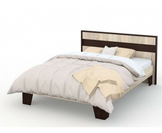 Кровать «Эшли» 140*200 (без ламелей), Венге/сонома | Интернет магазин мебели и декора LifeDekor