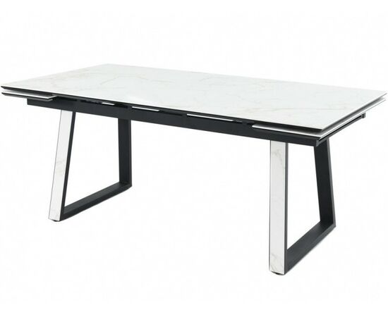 Стол «Monaco» Quadro, Calacata vaglioro, каркас черный | Интернет магазин мебели и декора LifeDekor