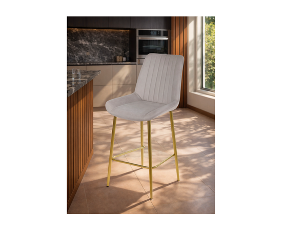 Барный стул Седа латте (zd 290) / золотой np, изображение 2 | Интернет магазин мебели и декора LifeDekor