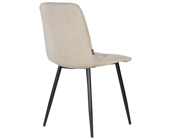 Стул обеденный DOBRIN CHILLY ROMBO, Капучино Simple 05, основание черное, Вариант: Капучино Simple 05, основание черное, изображение 4 | Интернет магазин мебели и декора LifeDekor