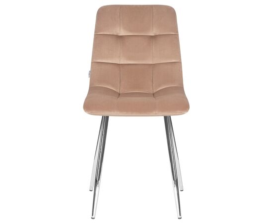 Стул обеденный DOBRIN ALEX, хром ножки, мокко велюр (V108-104),, Вариант: хром ножки, мокко велюр (V108-104),, изображение 6 | Интернет магазин мебели и декора LifeDekor