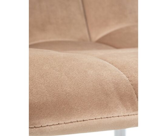 Стул обеденный DOBRIN ALEX, хром ножки, мокко велюр (V108-104),, Вариант: хром ножки, мокко велюр (V108-104),, изображение 9 | Интернет магазин мебели и декора LifeDekor