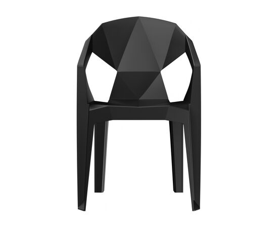 Пластиковый стул Гекса черный | Интернет магазин мебели и декора LifeDekor