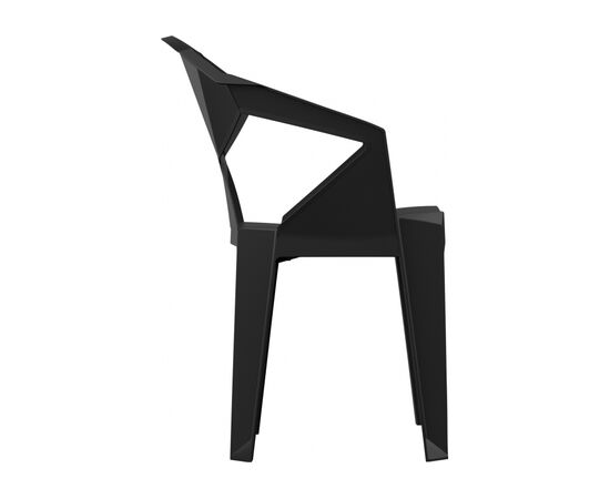 Пластиковый стул Гекса черный, изображение 2 | Интернет магазин мебели и декора LifeDekor