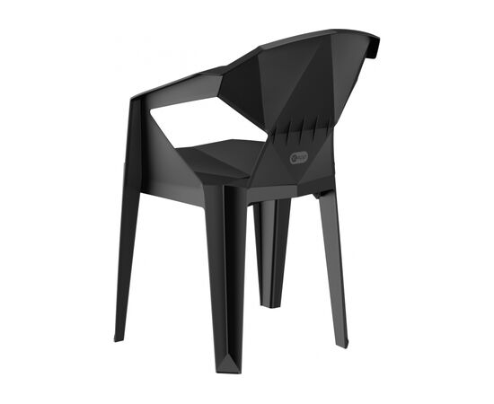 Пластиковый стул Гекса черный, изображение 3 | Интернет магазин мебели и декора LifeDekor