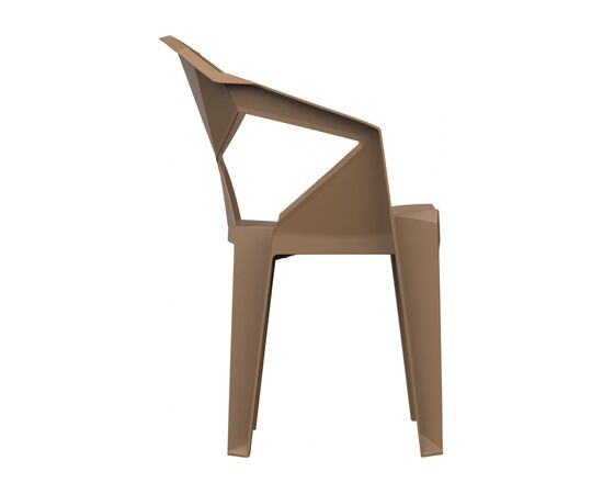 Пластиковый стул Гекса капучино, изображение 2 | Интернет магазин мебели и декора LifeDekor