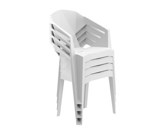 Пластиковый стул Гекса кремовый, изображение 4 | Интернет магазин мебели и декора LifeDekor