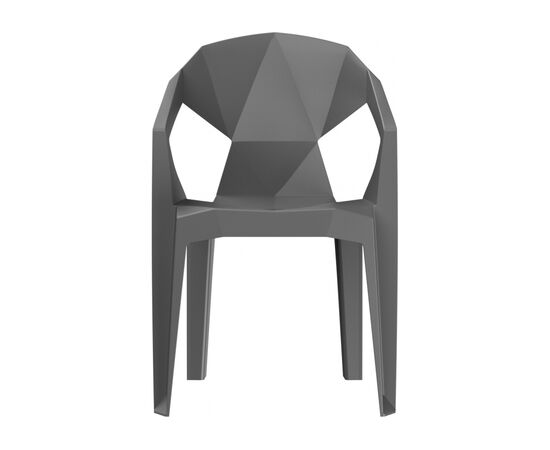 Пластиковый стул Гекса мокрый асфальт | Интернет магазин мебели и декора LifeDekor
