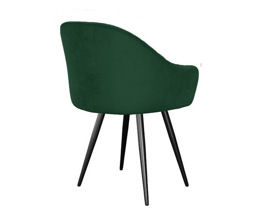 Стул DikLine 439М поворотный, K13 изумруд, ножки черные, изображение 4 | Интернет магазин мебели и декора LifeDekor