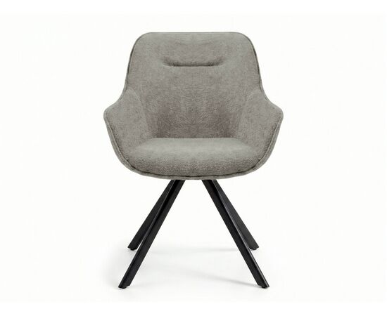 Стул DikLine 254 поворотный, BL02 бежевый, ножки черные, изображение 4 | Интернет магазин мебели и декора LifeDekor