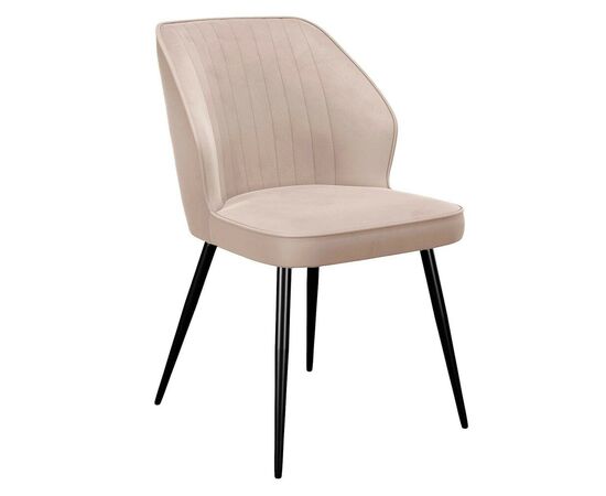 Стул DikLine 222 B03 BEIGE, ножки черные | Интернет магазин мебели и декора LifeDekor