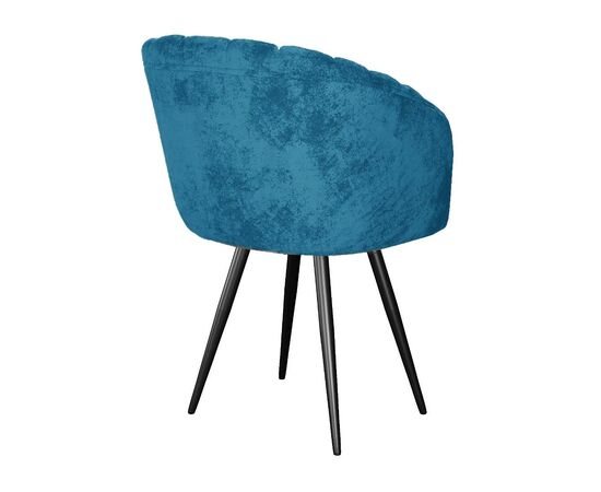 Стул DikLine 442М поворотный, M19 бирюза, ножки черные, изображение 2 | Интернет магазин мебели и декора LifeDekor