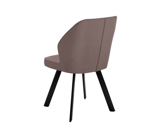 Стул DikLine 232M поворотный B5 LATTE, ножки черные, изображение 2 | Интернет магазин мебели и декора LifeDekor