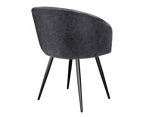 Стул DikLine 442М поворотный, DR18 серый, ножки черные, изображение 3 | Интернет магазин мебели и декора LifeDekor