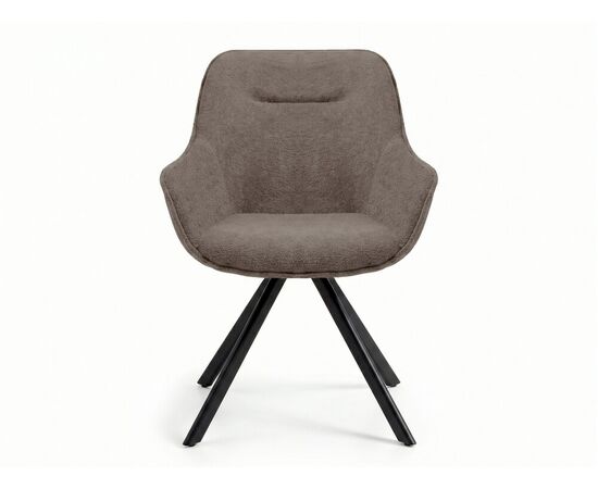 Стул DikLine 254 поворотный, BL05 капучино, ножки черные, изображение 4 | Интернет магазин мебели и декора LifeDekor