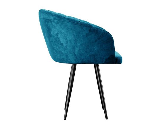 Стул DikLine 442М поворотный, M19 бирюза, ножки черные, изображение 3 | Интернет магазин мебели и декора LifeDekor